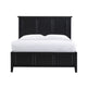 Kenji Full Size Bed Panel Headboard 4 Storage Drawers Matte Black Wood BM299851