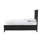 Kenji Full Size Bed Panel Headboard 4 Storage Drawers Matte Black Wood BM299851