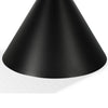 Lam 47 Inch Round Dining Table, Sintered Stone Top, Steel Base, Black