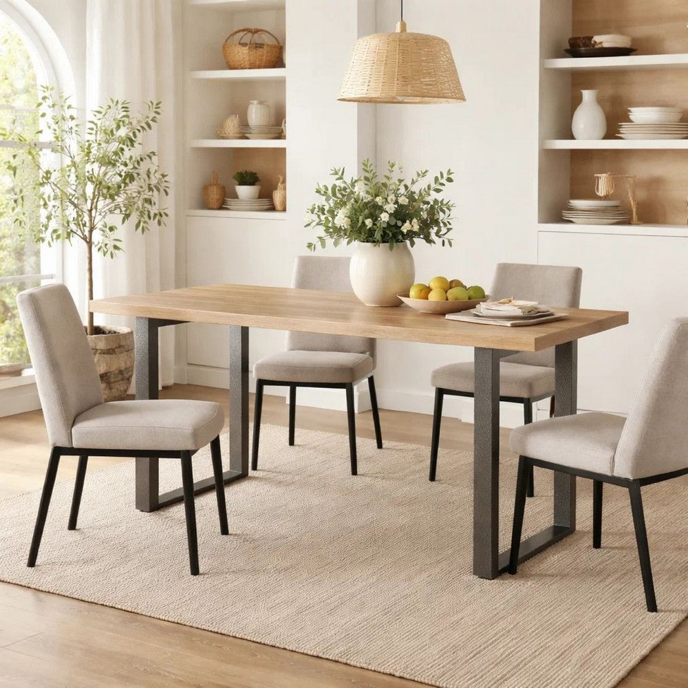 Oxy 54 Inch Console Side Table, Stone Surface, Metal Sled Base, Bronze