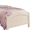 Shov Full Size Bed Arched Headboard Classic White Wood Construction BM300279