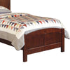 Pika Full Size Bed Arched Headboard and Footboard Dark Cherry Brown Wood BM300281