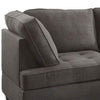 Roda 2 Piece L Shape Sectional Sofa with Reversible Chaise Black Fabric BM300283