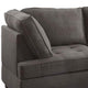Roda 2 Piece L Shape Sectional Sofa with Reversible Chaise Black Fabric BM300283