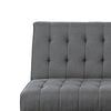 Ara 71 Inch Adjustable Futon Sofa Bed Plush Cushioning Tapered Legs Gray By Casagear Home BM300285