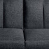 Dora 71 Inch Adjustable Futon Sofa Bed with Vertical Channel Tufting Black