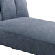 Dora 62 Inch Modern Adjustable Chaise Lounger with Channel Tufting Blue BM300292