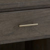 Fang 26 Inch Modern Nightstand Single Large Gliding Drawer Rustic Brown BM300333