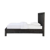 Gael Full Size Bed Acacia Wood Panel Headboard Wire Brushed Gray Finish BM300358
