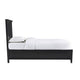 Neo Full Size Bed Panel Design Farmhouse Wood Frame with Slats Black BM300381
