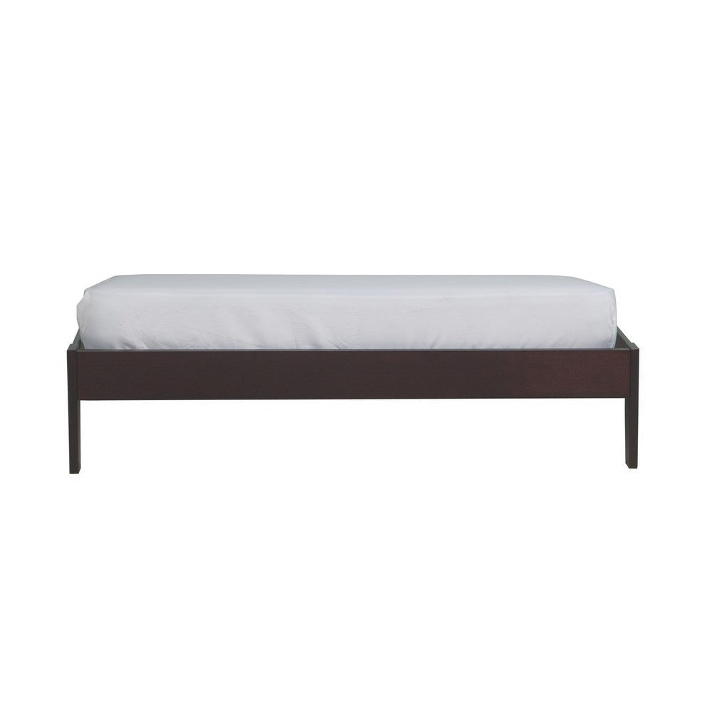 Evelyn Low Profile California King Platform Bed Rich Espresso Brown Wood BM300386