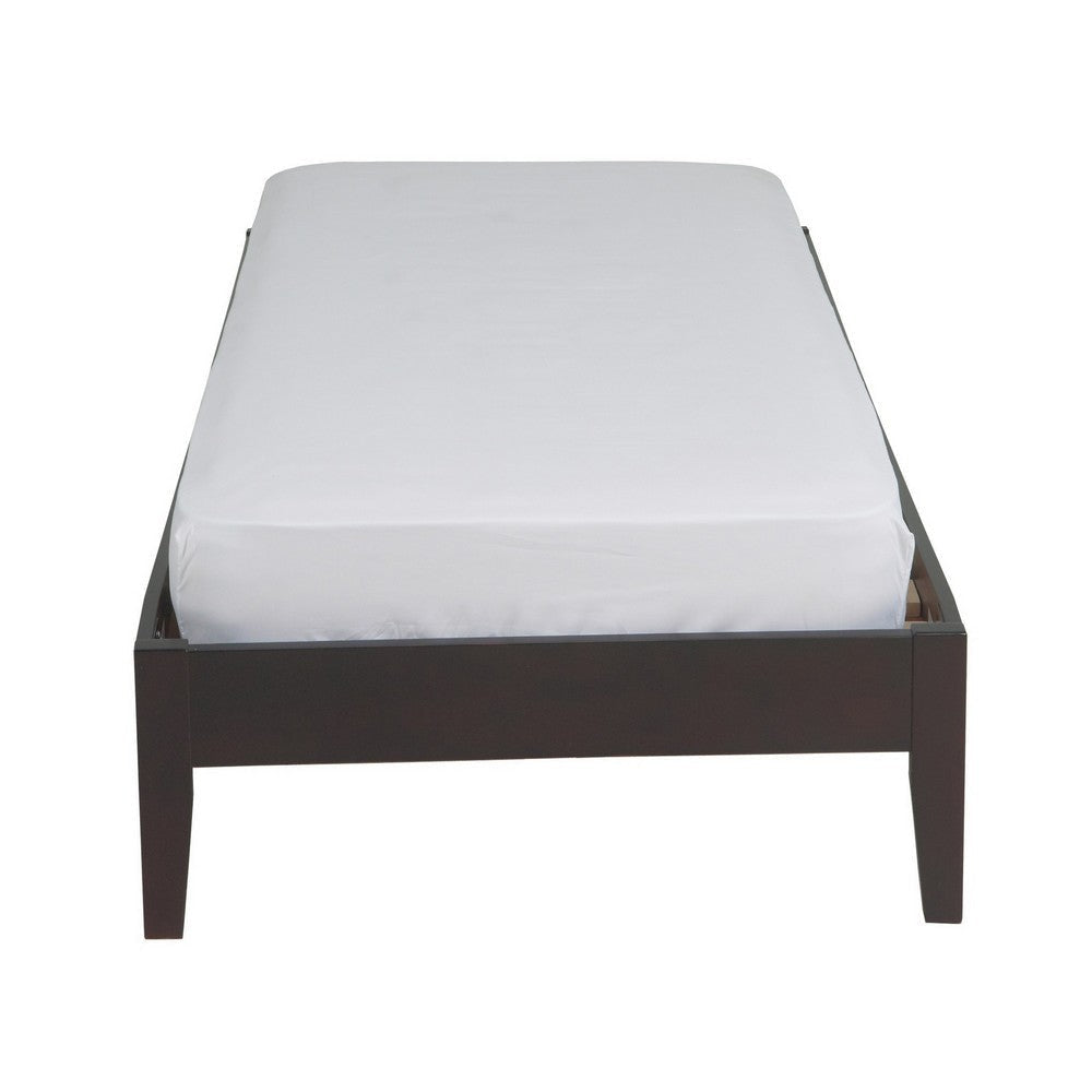 Evelyn Low Profile California King Platform Bed Rich Espresso Brown Wood BM300386