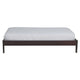 Evelyn Low Profile Full Size Platform Bed Slats Rich Espresso Brown Wood BM300389