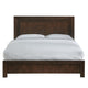 Blake California King Platform Bed Panel Headboard Dark Brown Mahogany BM300403