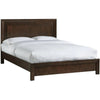 Blake California King Platform Bed, Panel Headboard, Dark Brown Mahogany