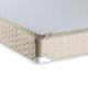 Yuk 7’ Queen Size Foundation Box Spring Edge Support Suede By Casagear Home BM300478