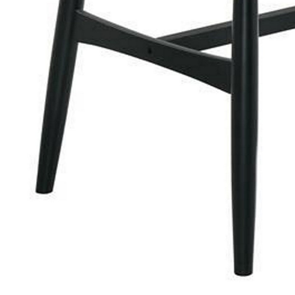 Riera 72 Inch Two Tone Dining Table, Brown Plank Top, Black Trestle Base
