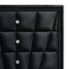 Ino 49 Inch Tall Dresser Chest Velvet Upholstery Art Deco Style Black By Casagear Home BM300691