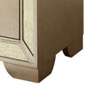 Leena 30" Nightstand, Mirror Trim, 2 Drawers, Champagne Gold By Casagear Home