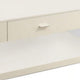 Stub 47 Inch Coffee Table Glossy White Wood Glass Side Panels 1 Drawer BM300718