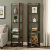 Brown, Silver, Black