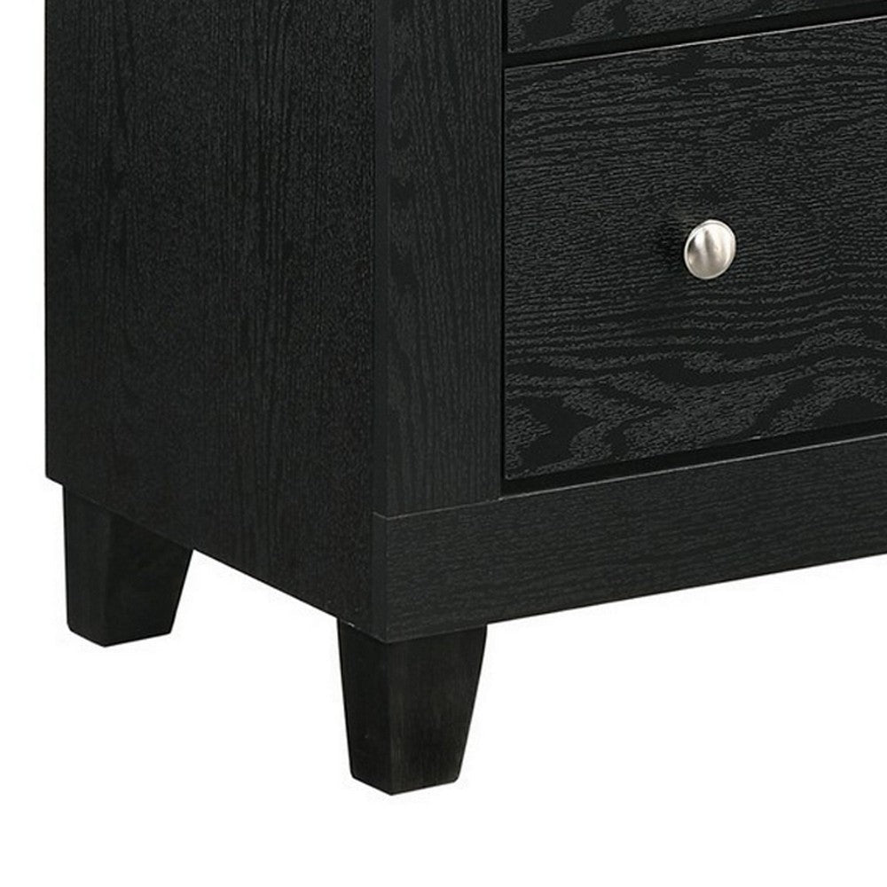 Yoh 47’’ 4 Drawer Dresser Chest Marble Top Metal Black By Casagear Home BM300825