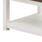 Mon 48’’ Coffee Table Bottom Shelf Brown Top White Frame By Casagear Home BM300877