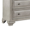 Kova 65 Inch Dual Tone Dresser 7 Drawers Routed Pilasters Gray Brown By Casagear Home BM300952