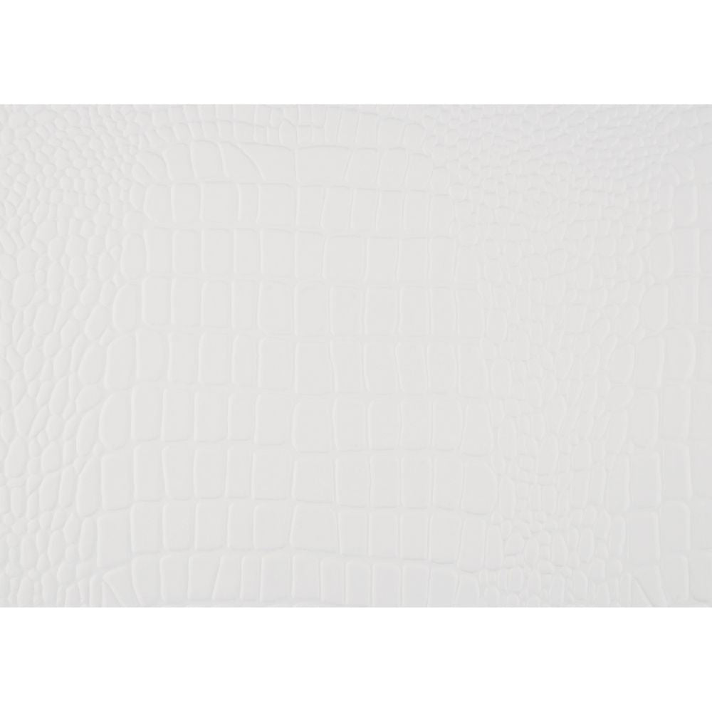 Teich 24 Inch Wood Nightstand 2 Drawers Textured Panels Crisp White By Casagear Home BM300959