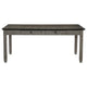 Rome 72 Inch Wood Dining Table, 6 Drawers, Two Tone Finish, Round Handles By Casagear Home
