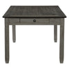 Rome 72 Inch Wood Dining Table, 6 Drawers, Two Tone Finish, Round Handles By Casagear Home
