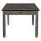 Rome 72 Inch Wood Dining Table, 6 Drawers, Two Tone Finish, Round Handles By Casagear Home