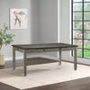 Rome 72 Inch Wood Dining Table, 6 Drawers, Two Tone Finish, Round Handles By Casagear Home