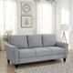 Engi 81" Accent Sofa, Gray Polyester, Attached Back Cushion By Casagear Home