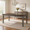 Trea 78 Inch Dining Table, 6 Drawers, Plank Top, 6 Seater, Gray, Brown By Casagear Home