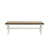 60" Bench, Polyester Upholstery, Antique White Finish By Casagear Home