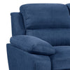 Hugh 80 Inch Modern Sofa Blue Fabric Pillow Armrests Channel Tufted By Casagear Home BM301137