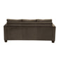 78 Inch Reversible L Shape Sofa Chaise Lounger Brown Microfiber Fabric By Casagear Home BM301168