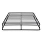 Zena 9 Inch California King Mattress Foundation, Black Steel, 12 Slats By Casagear Home