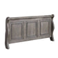 Demi California King Bed Sleigh Headboard Panel Molding Oak Gray Wood By Casagear Home BM301325