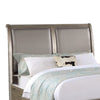 Ella Modern King Size Bed Faux Leather Upholstery 2 Storage Drawers Gold BM301335