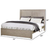 Kali Platform California King Bed Panel Rectangular Design Light Tan Wood By Casagear Home BM301340