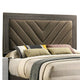 Cato California King Bed Upholstered Headboard Dark Gray By Casagear Home BM301354