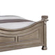 Aza Traditional Wood Queen Size Bed Leaf Carvings Champagne Gold Finish By Casagear Home