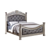 Jax California King Bed Button Tufted Upholstered Headboard Champagne By Casagear Home BM301363
