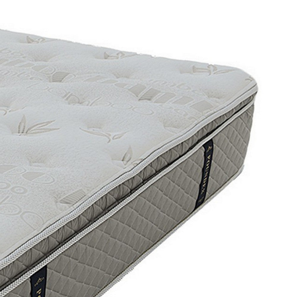 Moh 13 Inch Pocket Coil California King Mattress Soft Bamboo Cotton Top BM301372