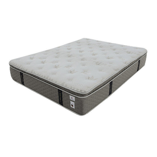 Moh 13 Inch Pocket Coil King Mattress, Soft Tufted Bamboo Cotton Euro Top