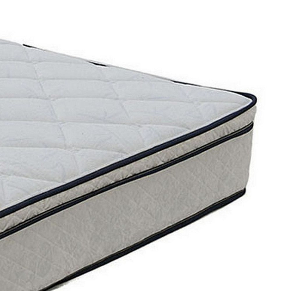 Lim 9 Inch Soft Bonnell Coil Full Size Mattress with Euro Top Dense Foam BM301410