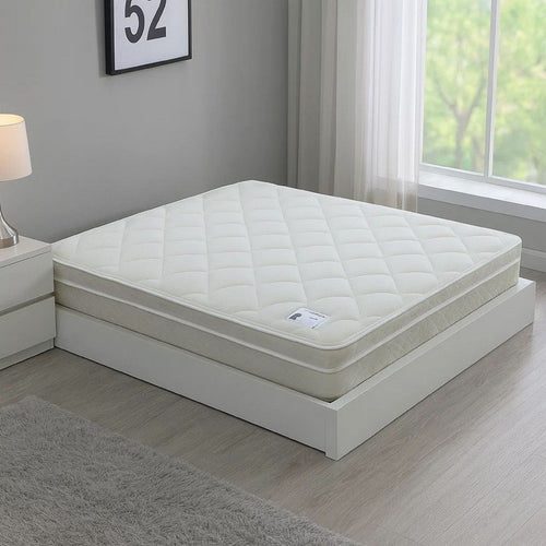 Lim 9 Inch Soft Bonnell Coil Full Size Mattress with Euro Top, Dense Foam
