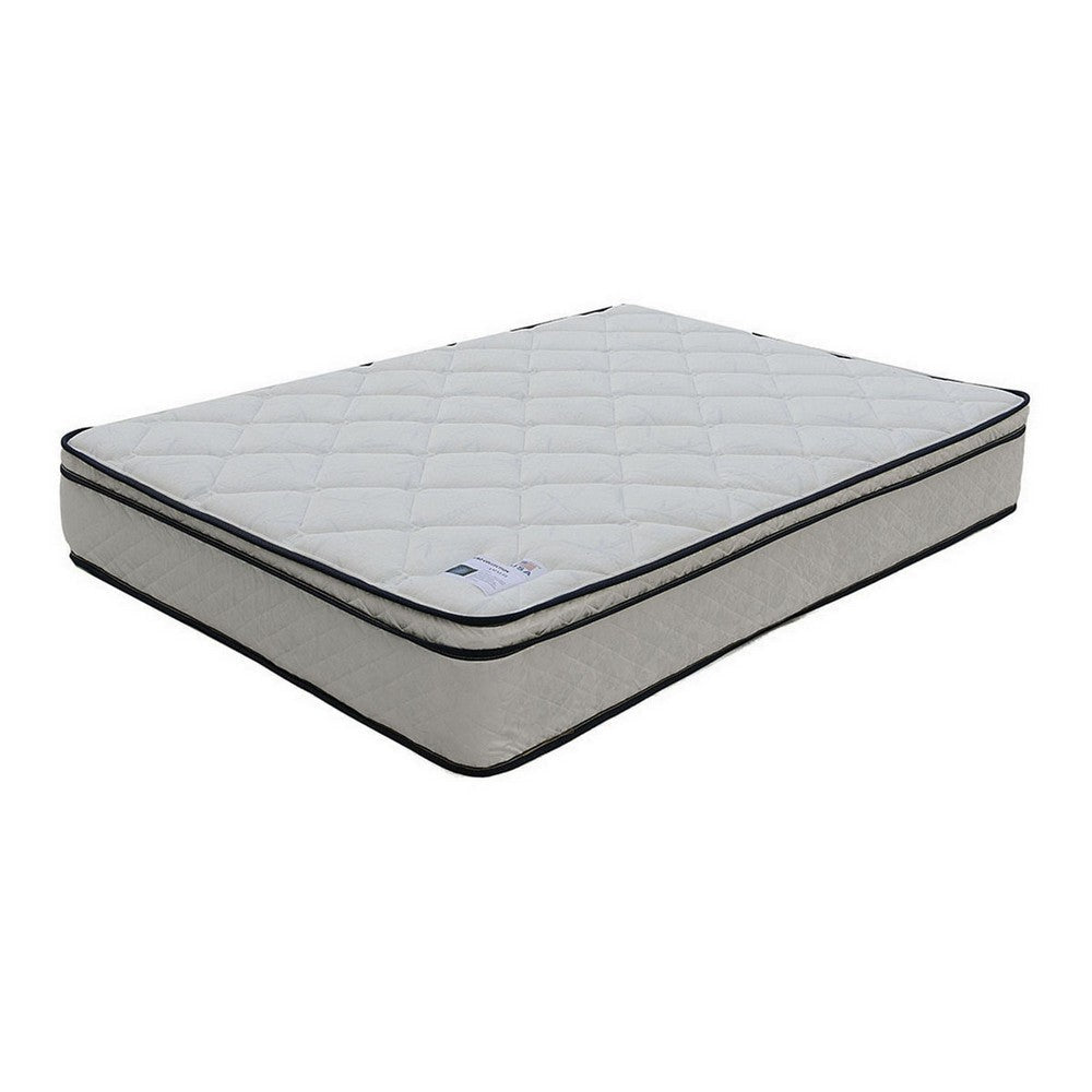 Lim 9 Inch Soft Bonnell Coil Full Size Mattress with Euro Top, Dense Foam